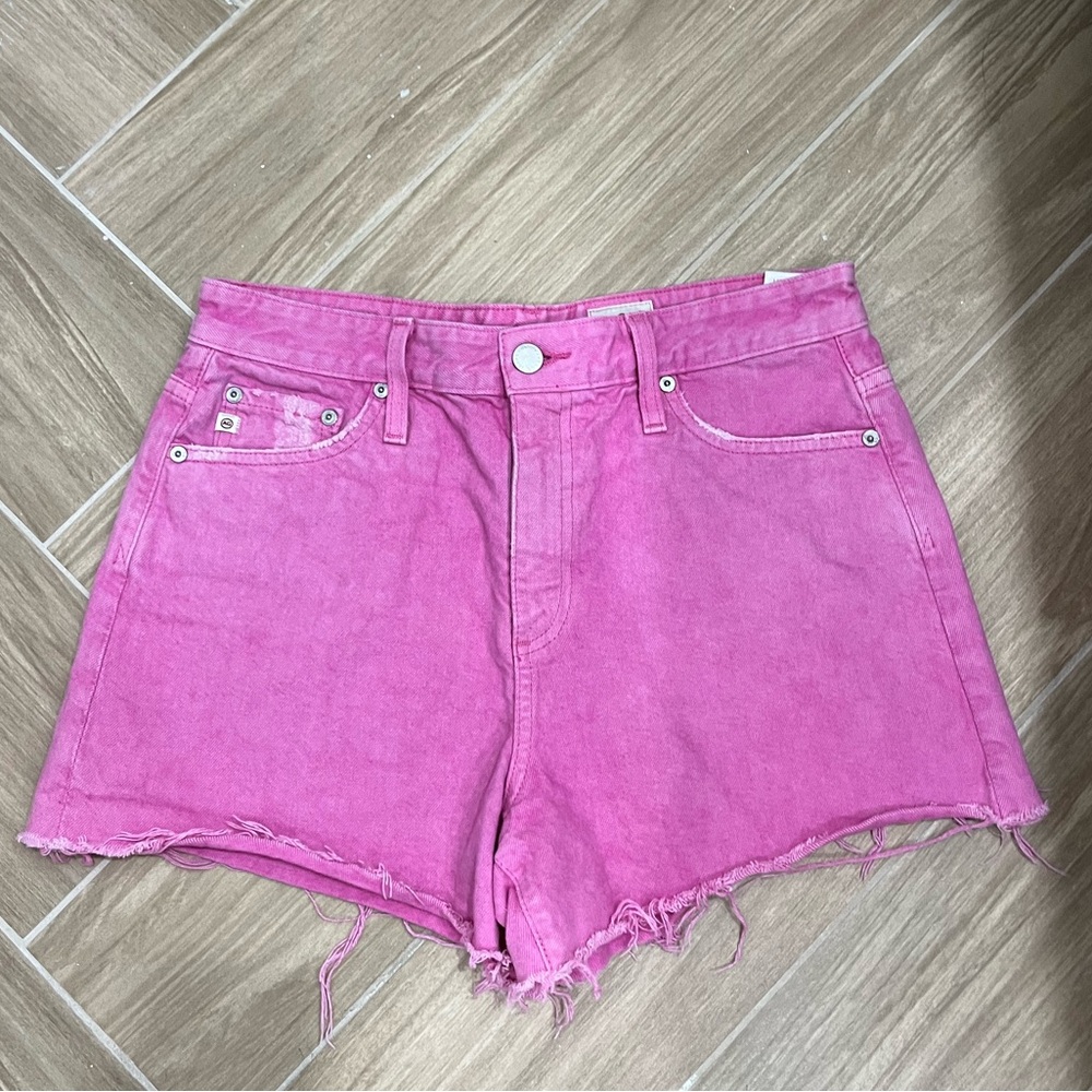AG Pink Alexxis Short High-Rise Wedgie Short